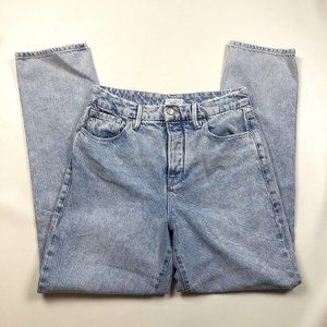 Good American Good Boy High Waisted Distressed Button Fly Jeans 8/29